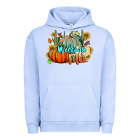 Pigment Grape Ice Welcome Fall Pumpkins Urban Hoodie - BundleAndBundleShop