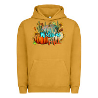 Pigment Peanut Butter Welcome Fall Pumpkins Urban Hoodie - BundleAndBundleShop