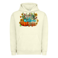 Pigment Pistachio Welcome Fall Pumpkins Urban Hoodie - BundleAndBundleShop