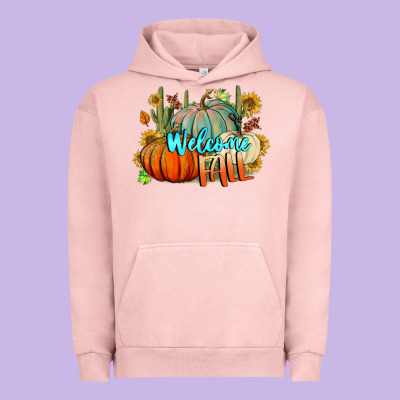 Welcome Fall Pumpkins Urban Hoodie Designed By Bundleandbundleshop