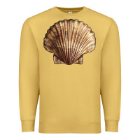 Antique Gold Japanese Scallop Shell Premium Sweatshirt - LillyAllenDesigns