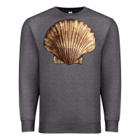 Charcoal Heather Japanese Scallop Shell Premium Sweatshirt - LillyAllenDesigns
