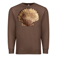 Chestnut Japanese Scallop Shell Premium Sweatshirt - LillyAllenDesigns
