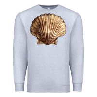 Heather Grey Japanese Scallop Shell Premium Sweatshirt - LillyAllenDesigns