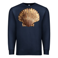 Navy Japanese Scallop Shell Premium Sweatshirt - LillyAllenDesigns