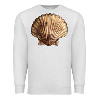 Oatmeal Heather Japanese Scallop Shell Premium Sweatshirt - LillyAllenDesigns