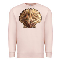 Pale Pink Japanese Scallop Shell Premium Sweatshirt - LillyAllenDesigns