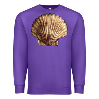 Purple Japanese Scallop Shell Premium Sweatshirt - LillyAllenDesigns
