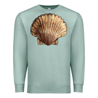 Seafoam Japanese Scallop Shell Premium Sweatshirt - LillyAllenDesigns