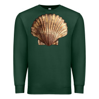 Sports Green Japanese Scallop Shell Premium Sweatshirt - LillyAllenDesigns