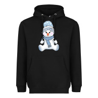 Black winter snowman Heavyweight Hoodie - AdoDesignShop