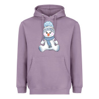 Lavender winter snowman Heavyweight Hoodie - AdoDesignShop