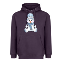 Plum winter snowman Heavyweight Hoodie - AdoDesignShop