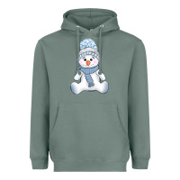 Sage winter snowman Heavyweight Hoodie - AdoDesignShop