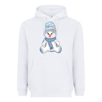 White winter snowman Heavyweight Hoodie - AdoDesignShop