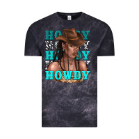 Cloud Black howdy howdy black girl Vintage Tee - texasbilliewilder