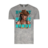 Cloud Rock howdy howdy black girl Vintage Tee - texasbilliewilder