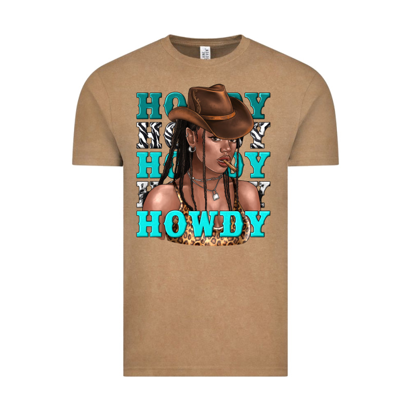 Howdy Howdy Black Girl Vintage Tee by texasbilliewilder | Teevron