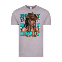 Vintage Zinc howdy howdy black girl Vintage Tee - texasbilliewilder