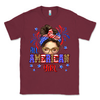 Burgundy All American girl Classic Tee - Neo Western