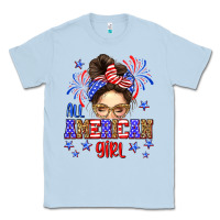 Dusty Blue All American girl Classic Tee - Neo Western