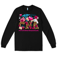 Black valentines day cna certified nursing assistant Long Sleeve Tee - AdoDesignShop
