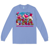 Colony Blue valentines day cna certified nursing assistant Long Sleeve Tee - AdoDesignShop