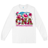 White valentines day cna certified nursing assistant Long Sleeve Tee - AdoDesignShop