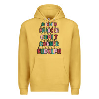 Antique Gold dasher dancer prancer vixer comet cupid donner bli Premium Hoodie - MaliasSmallBusiness