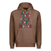 Chestnut dasher dancer prancer vixer comet cupid donner bli Premium Hoodie - MaliasSmallBusiness