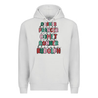 Dove Grey dasher dancer prancer vixer comet cupid donner bli Premium Hoodie - MaliasSmallBusiness