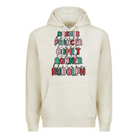 Oatmeal Heather dasher dancer prancer vixer comet cupid donner bli Premium Hoodie - MaliasSmallBusiness