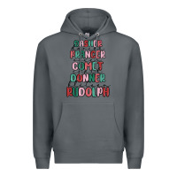 Rock dasher dancer prancer vixer comet cupid donner bli Premium Hoodie - MaliasSmallBusiness