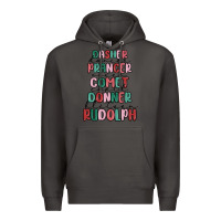 Smoke dasher dancer prancer vixer comet cupid donner bli Premium Hoodie - MaliasSmallBusiness