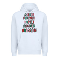 White dasher dancer prancer vixer comet cupid donner bli Premium Hoodie - MaliasSmallBusiness