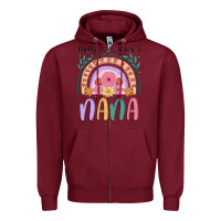 Burgundy happiness is being a nana Zipper Hoodie - JahusDesignShop
