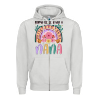 Dove Grey happiness is being a nana Zipper Hoodie - JahusDesignShop
