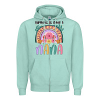 Seafoam happiness is being a nana Zipper Hoodie - JahusDesignShop