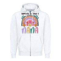 White happiness is being a nana Zipper Hoodie - JahusDesignShop