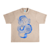 French Oak blue dragon Urban Heavy Tee - RanaPortraitStore