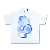 White blue dragon Urban Heavy Tee - RanaPortraitStore