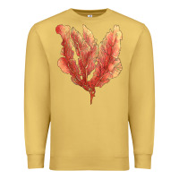 Antique Gold pink venus fan sea coral Premium Sweatshirt - LillyAllenDesigns