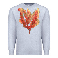 Heather Grey pink venus fan sea coral Premium Sweatshirt - LillyAllenDesigns