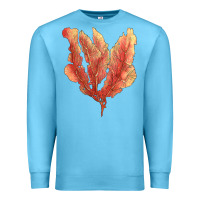 Ocean Blue pink venus fan sea coral Premium Sweatshirt - LillyAllenDesigns