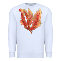 White pink venus fan sea coral Premium Sweatshirt - LillyAllenDesigns