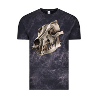 Cloud Black Wolf skull Vintage Tee - RanaPortraitStore
