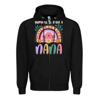 Black happiness is being a nana Zipper Hoodie - JahusDesignShop