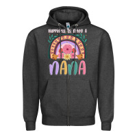 Charcoal Heather happiness is being a nana Zipper Hoodie - JahusDesignShop