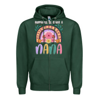 Sports Green happiness is being a nana Zipper Hoodie - JahusDesignShop