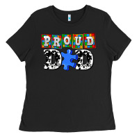Black proud dad Ladies Tee - AdoDesignShop